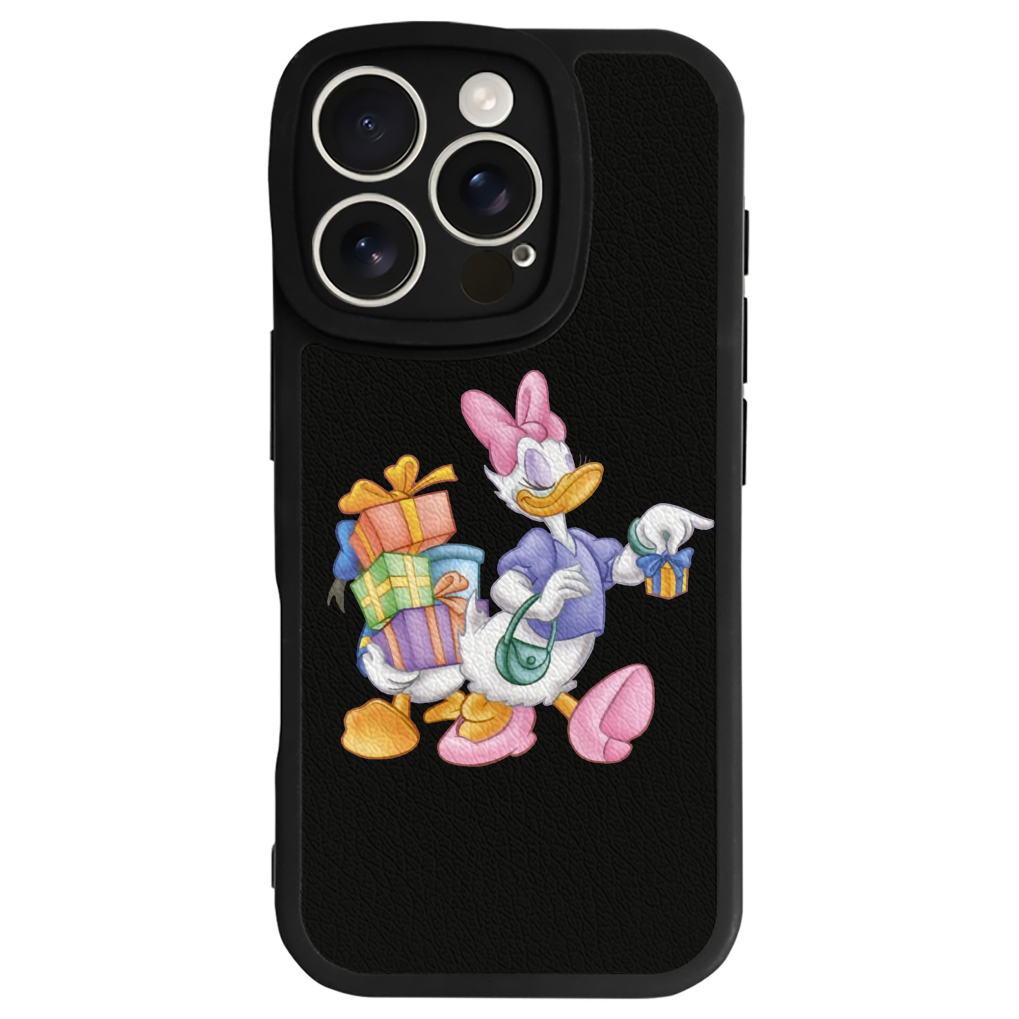 （画像用） ミッキーマウス Mickey Mouse 【iPhone 16シリーズ対応】シリコンスマホケース（レザー調） 材質：シリコン
